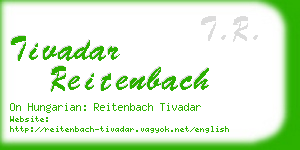 tivadar reitenbach business card